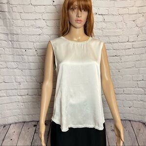 New Holt Renfrew Silk Linen Sleeveless Top Size 4 US S